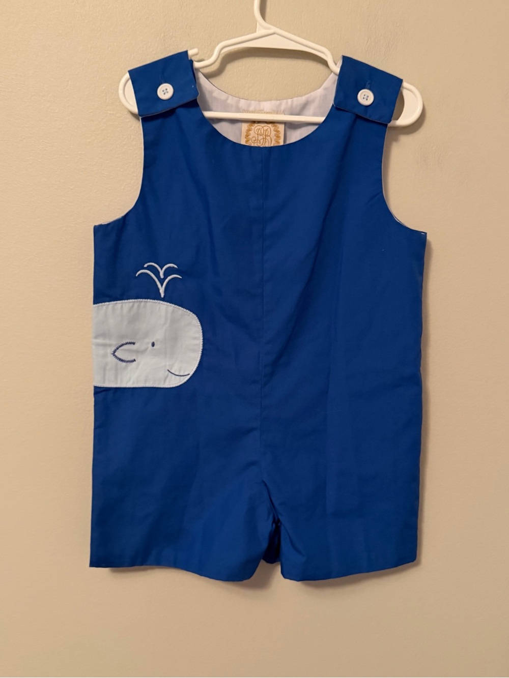 The Beaufort Bonnet Company Blue Whale Appliqué Jon Jon
